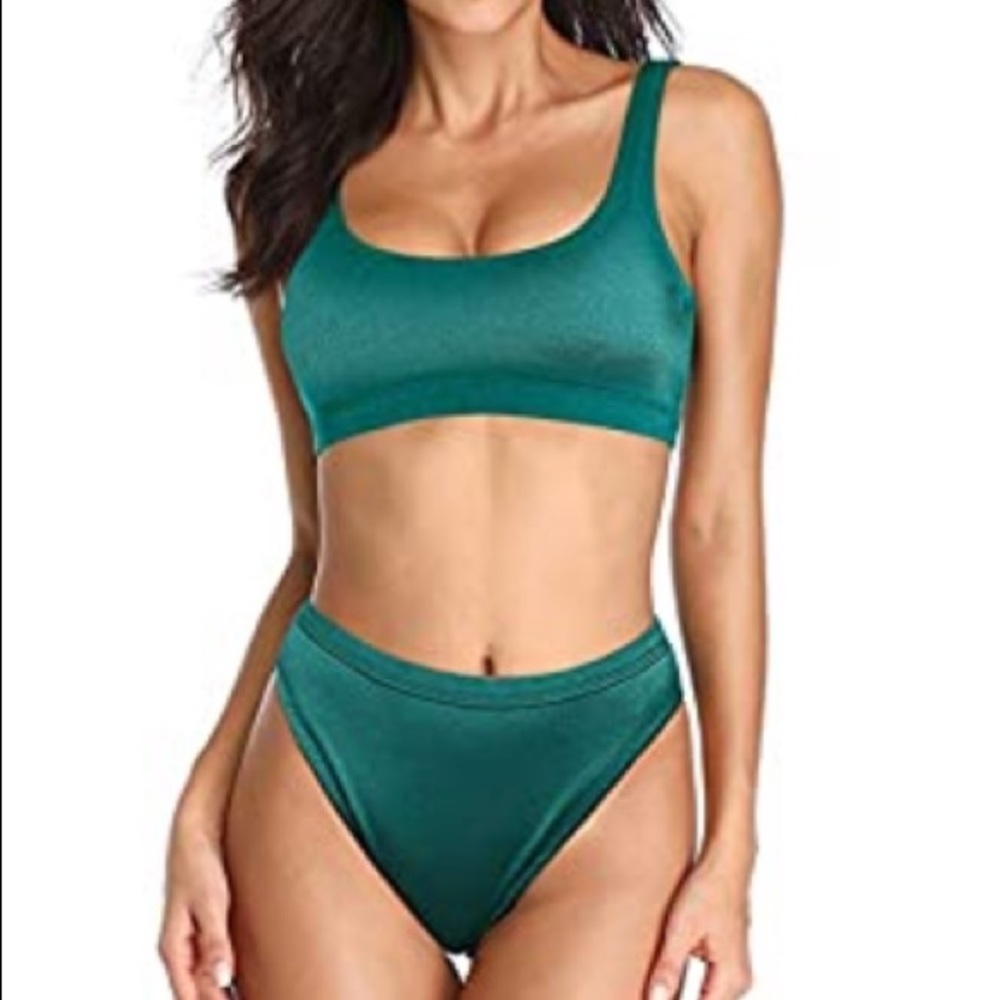 Emerald colored sporty Two piece Bikini